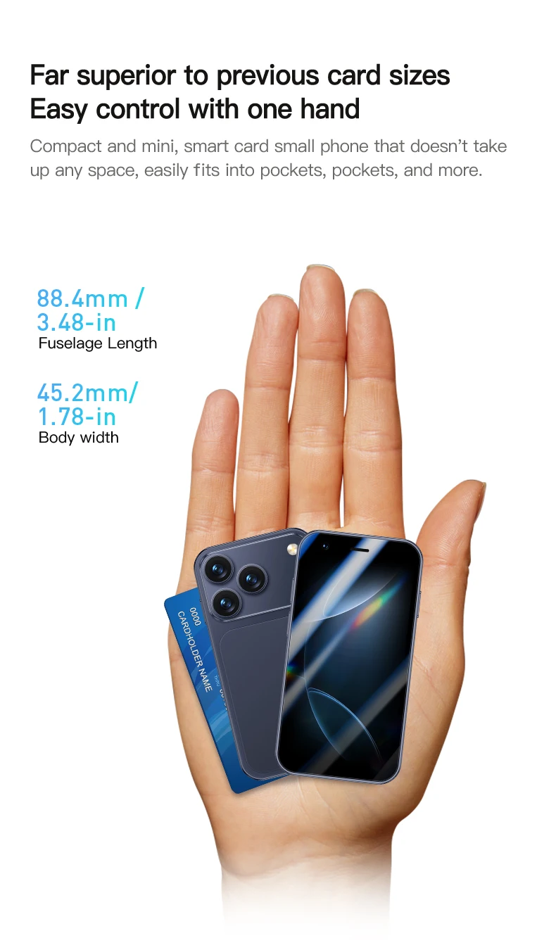 ONEMYTH A17 Mini 3G Phone 2GB/16GB, WhatsApp GPS WiFi, Face Unlock Small Smartphone for Children/Elderly, Lightweight & Portable ONEMYTH A17 Mini 3G Phone 2GB/16GB, WhatsApp GPS WiFi, Face Unlock Small Smartphone for Children/Elderly, Lightweight & Portable