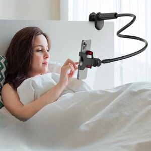 Bedside Mobile Phone Clamp Bracket Flexible Long Arm