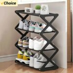 Hot 4-Tier X-Type Shoe Storage Rack