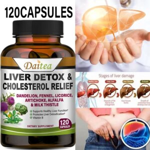Liver Capsules—Alfalfa, Dandelion & Milk Thistle Detox and Cleanse