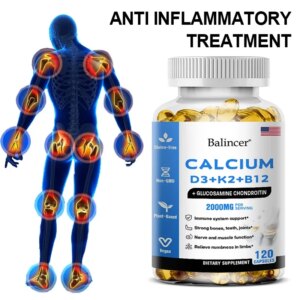 Calcium + D3 + K2 + B12 Capsules - Bone & Joint Support