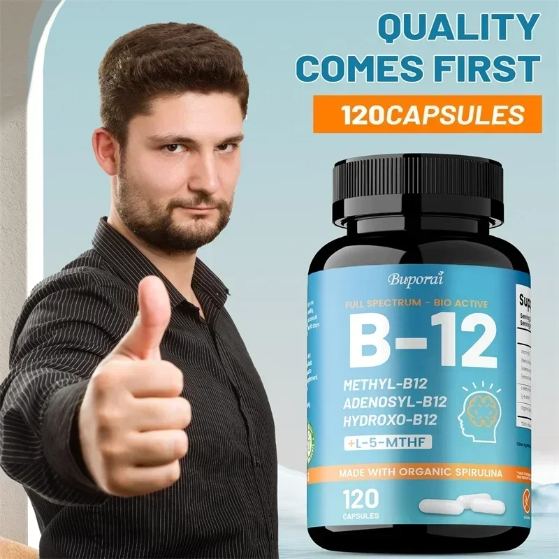 Vitamin B12 - Supports Brain Health and Energy Production, Protects The Nervous System, and Promotes Metabolic Function