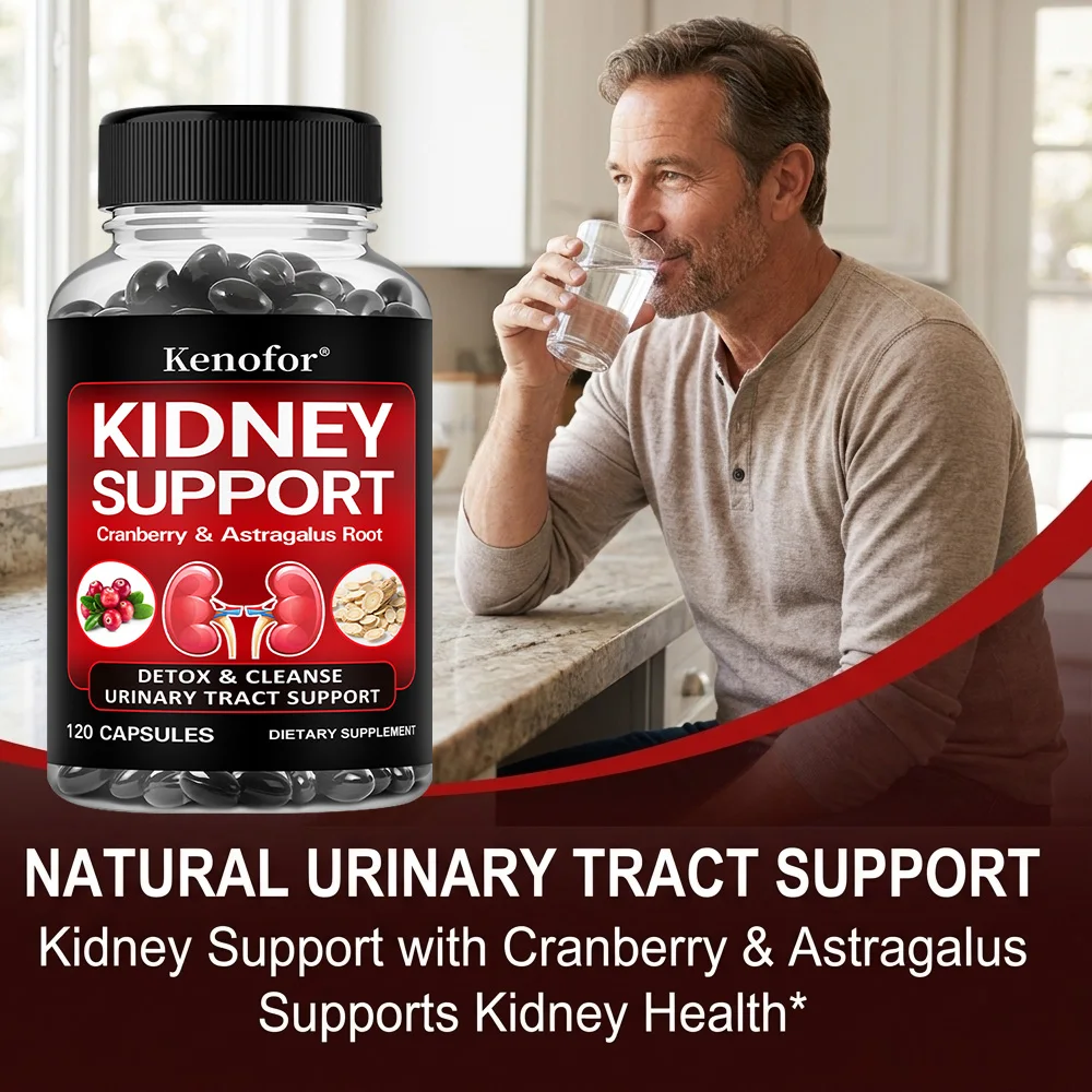 Kidney Support Supplement - with Cranberry for Normal Urinary Tract Health and Bladder Health, Healthy Kidney Function
