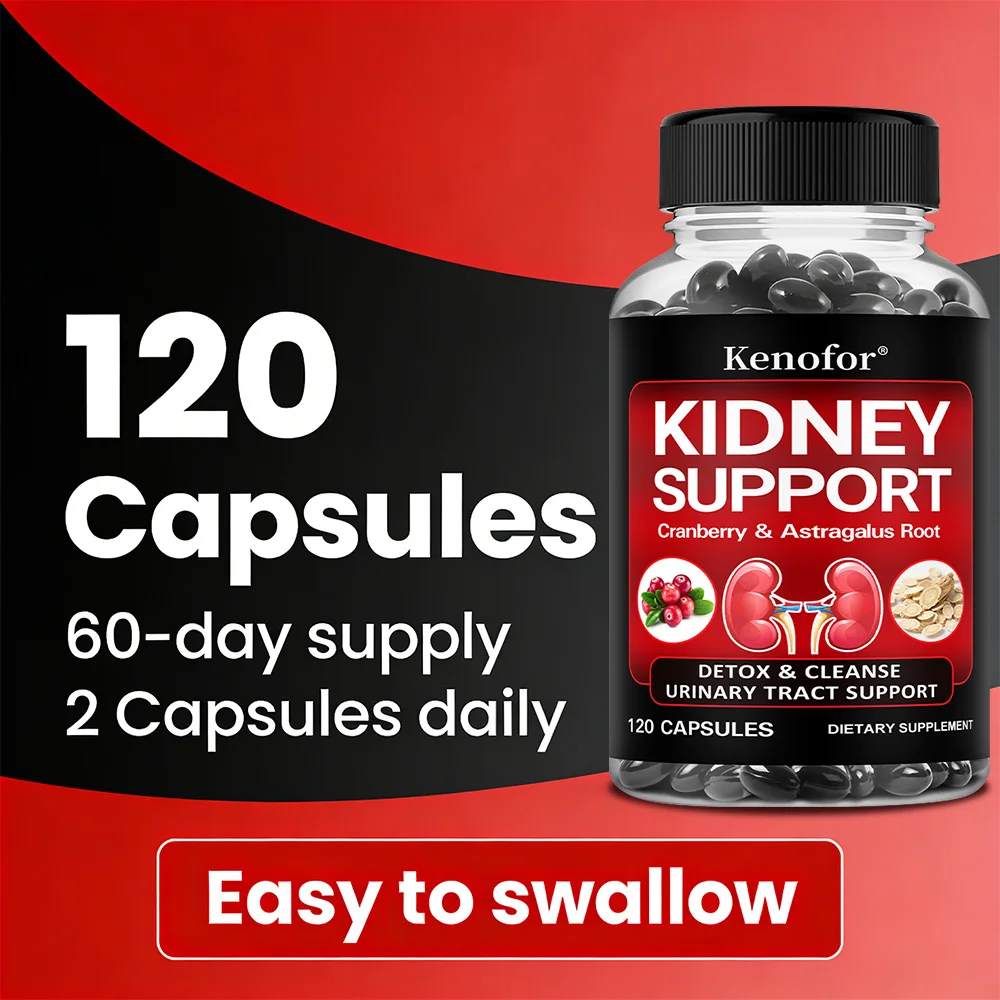 Kidney Support Supplement - with Cranberry for Normal Urinary Tract Health and Bladder Health, Healthy Kidney Function