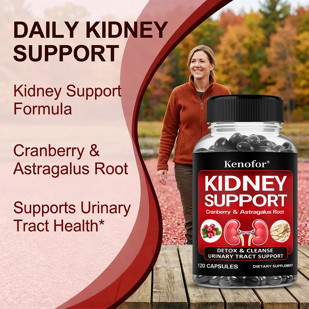 Kidney Support Supplement - with Cranberry for Normal Urinary Tract Health and Bladder Health, Healthy Kidney Function
