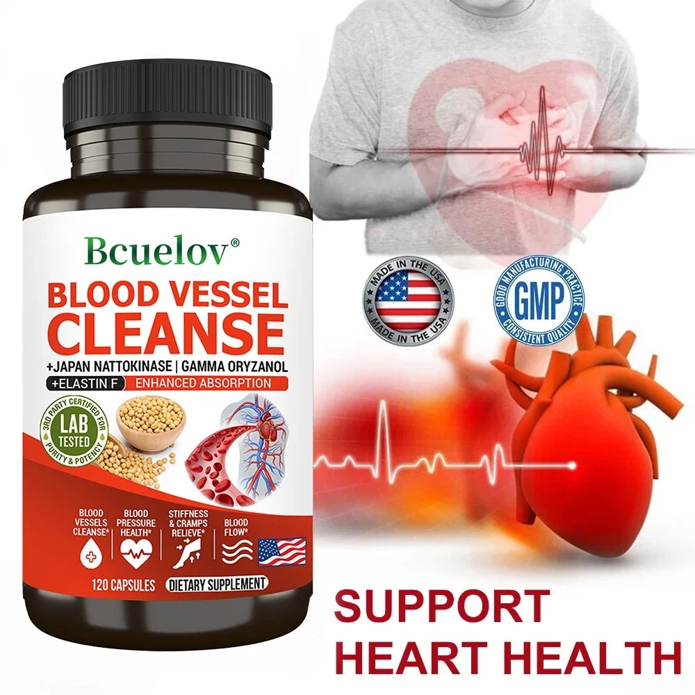 Vascular Cleansing Supplement - Increases Absorption, Dissolution, Blood Circulation - Flexibility & Elasticity Circulation