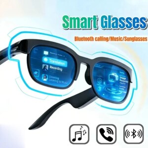 Smart Glasses AI Translation Bluetooth, Recording, Music