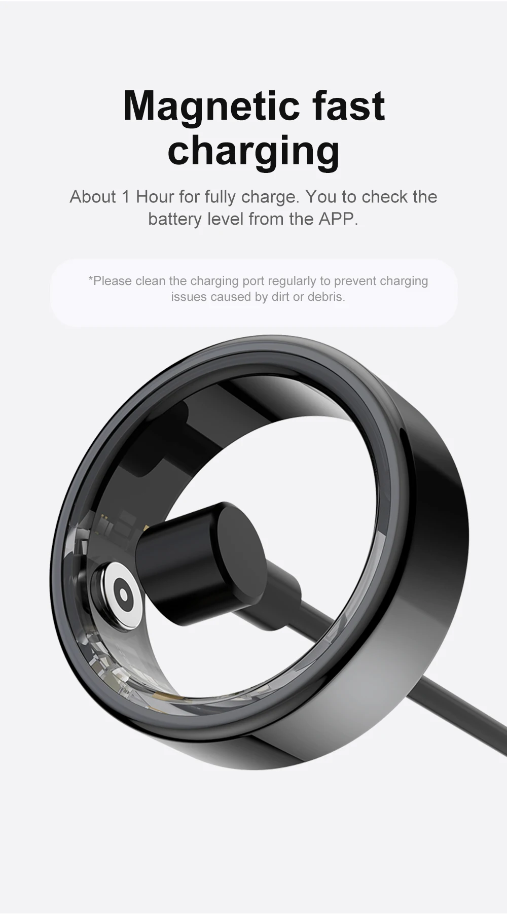 [2024 ] COLMI R02 Smart Ring Military Grade Titanium Steel Shell Health Monitoring IP68 & 5ATM Waterproof Multi-sport Modes