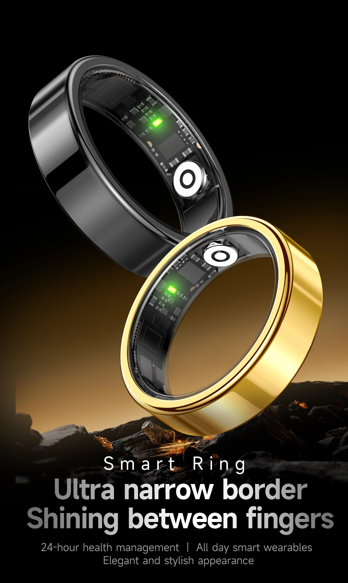 2026 New Smart Ring Heart Rate Blood Pressure Sleep Monitoring Motion Tracking IP68 Waterproof Men Women Smart Ring Holiday Gift 2026 New Smart Ring Heart Rate Blood Pressure Sleep Monitoring Motion Tracking IP68 Waterproof Men Women Smart Ring Holiday Gift