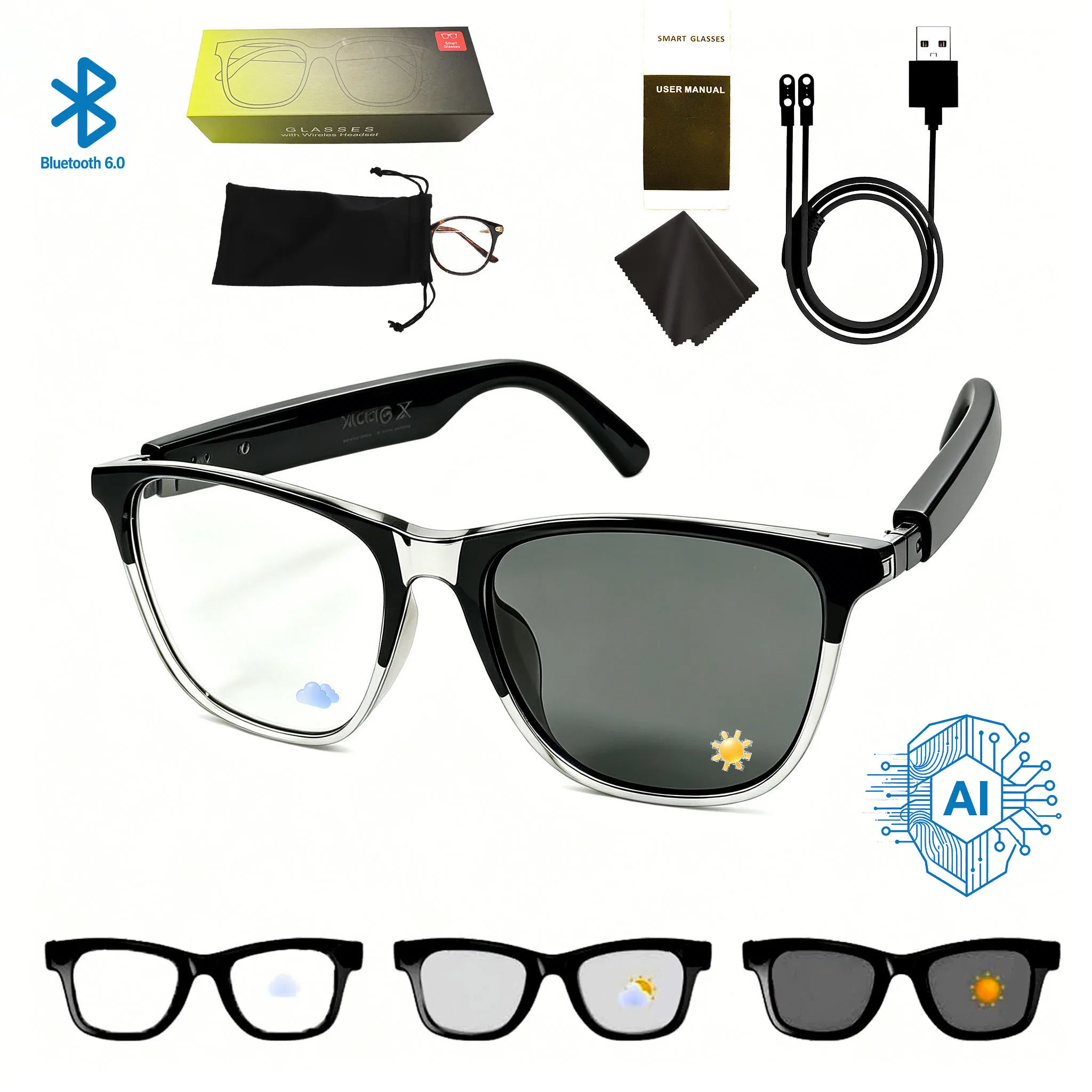 AI Glasses UF04Yin B