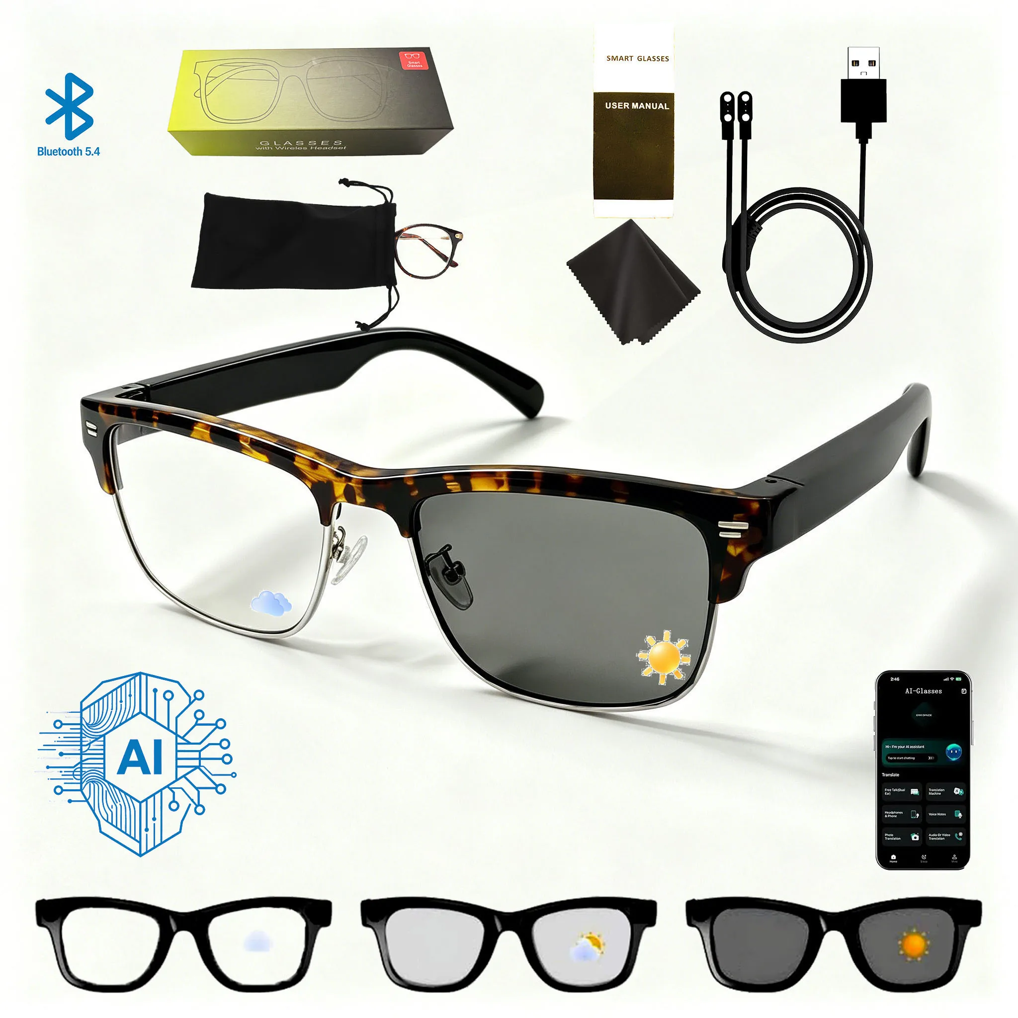 AI Glasses YX01YS B