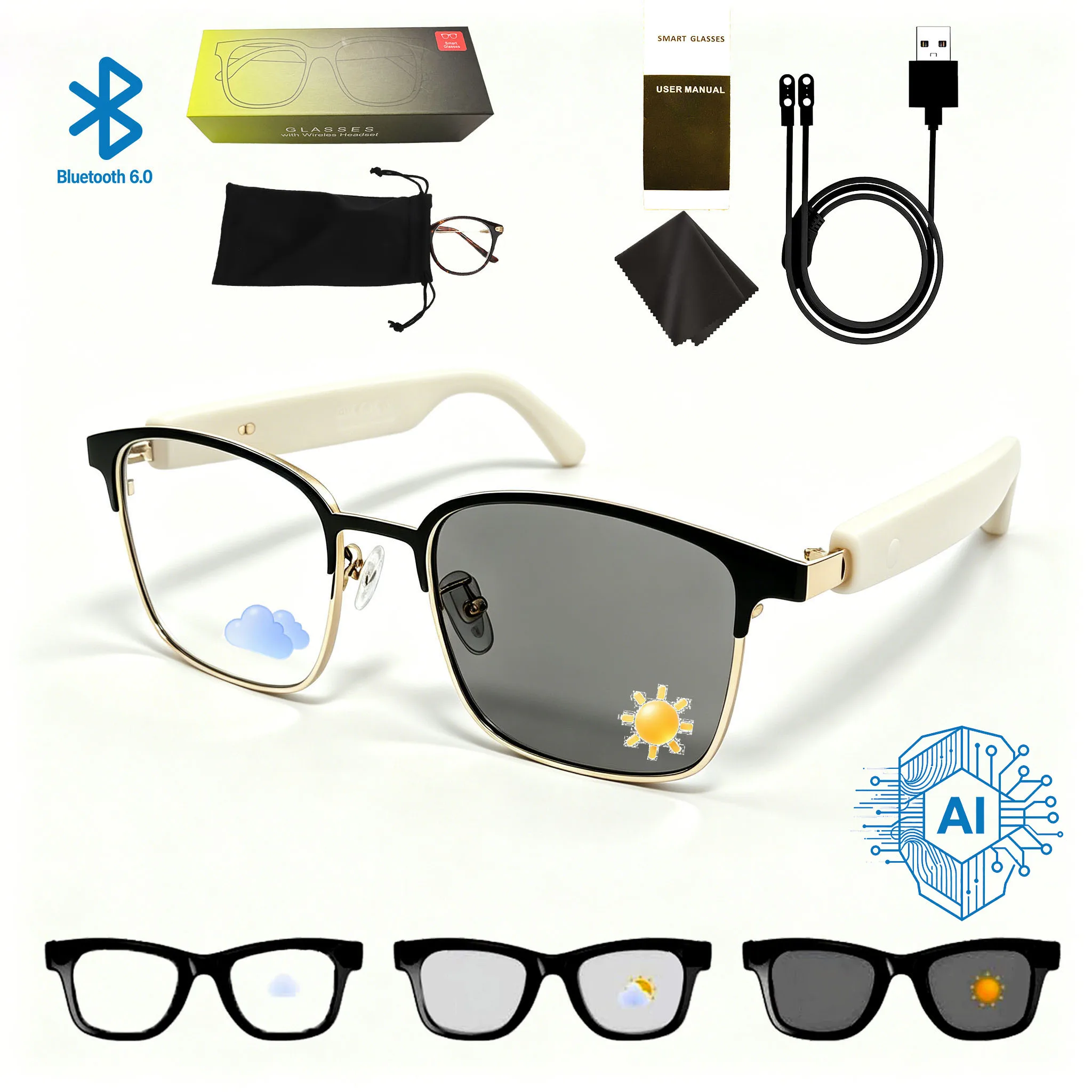 AI Glasses GS06Jin W