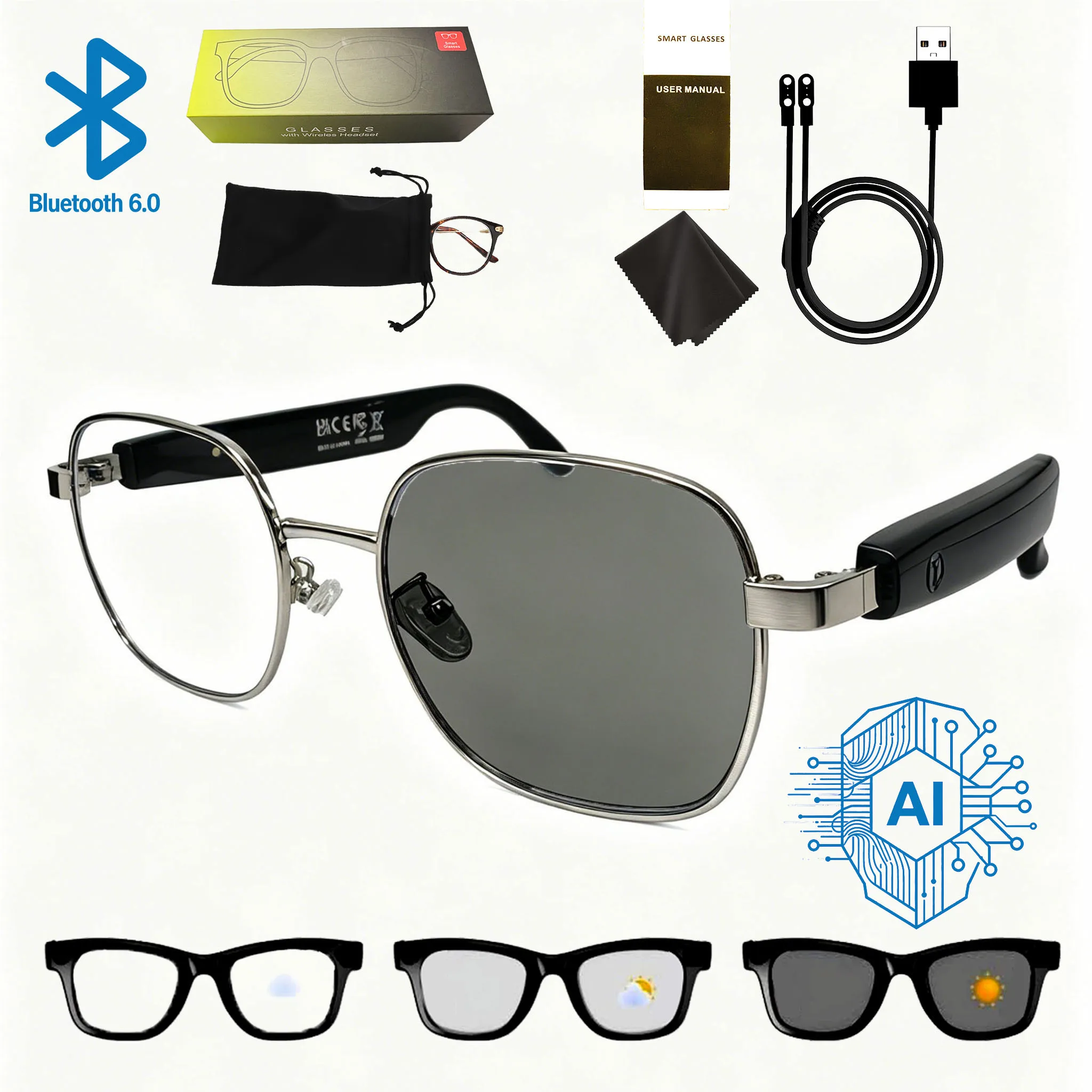 AI Glasses GS11Yin B