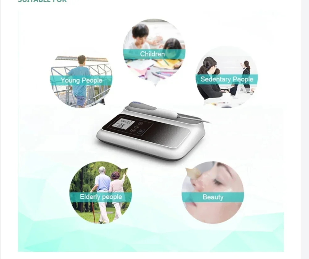 Ultrasonic Therapy Machine For Pain Relief Muscle Joints Massage No Drug Ultrasound 1MHz Physiotherapy Device LCD Screen Display
