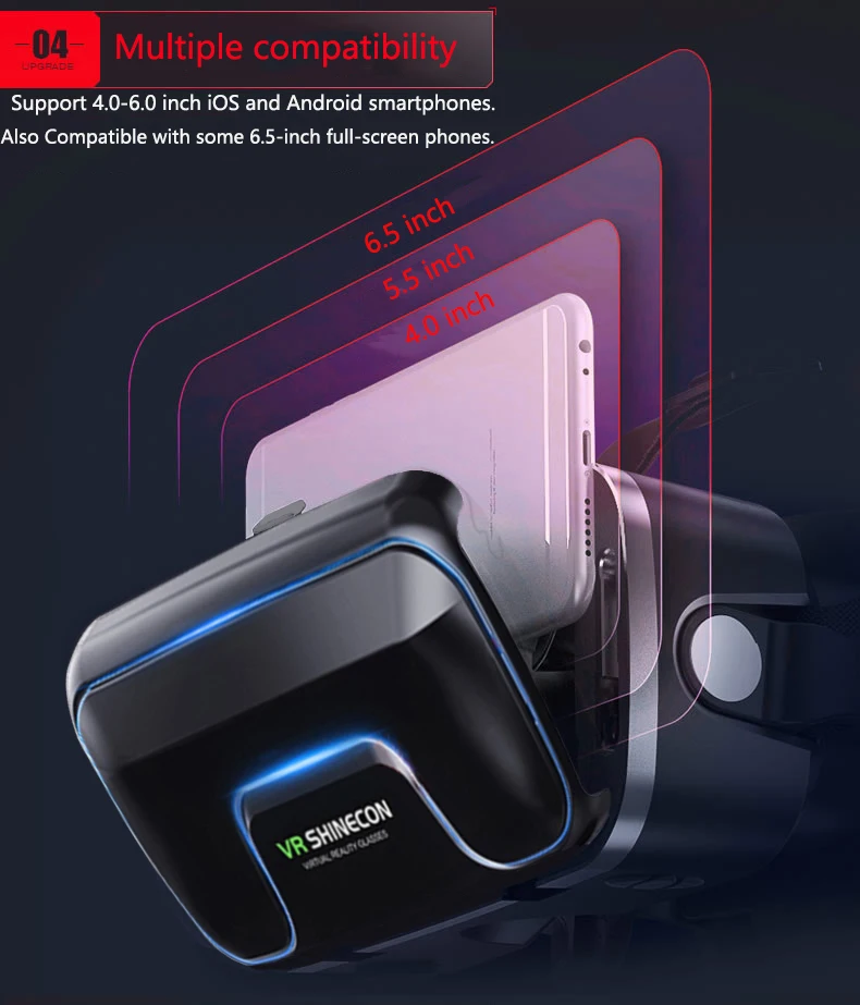 VR Glasses 3D Virtual Reality Headset Devices Helmet Lenses Goggles Smart For Smartphones Phone Cell Mobile Game Viar Viewer Set VR Glasses 3D Virtual Reality Headset Devices Helmet Lenses Goggles Smart For Smartphones Phone Cell Mobile Game Viar Viewer Set