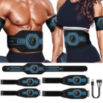 EMS Muscle Stimulation Belt Electric ABS Stimulator Trainer EMS Abdominal Exerciser Toning Belts Arm Leg Back Fitness Massager