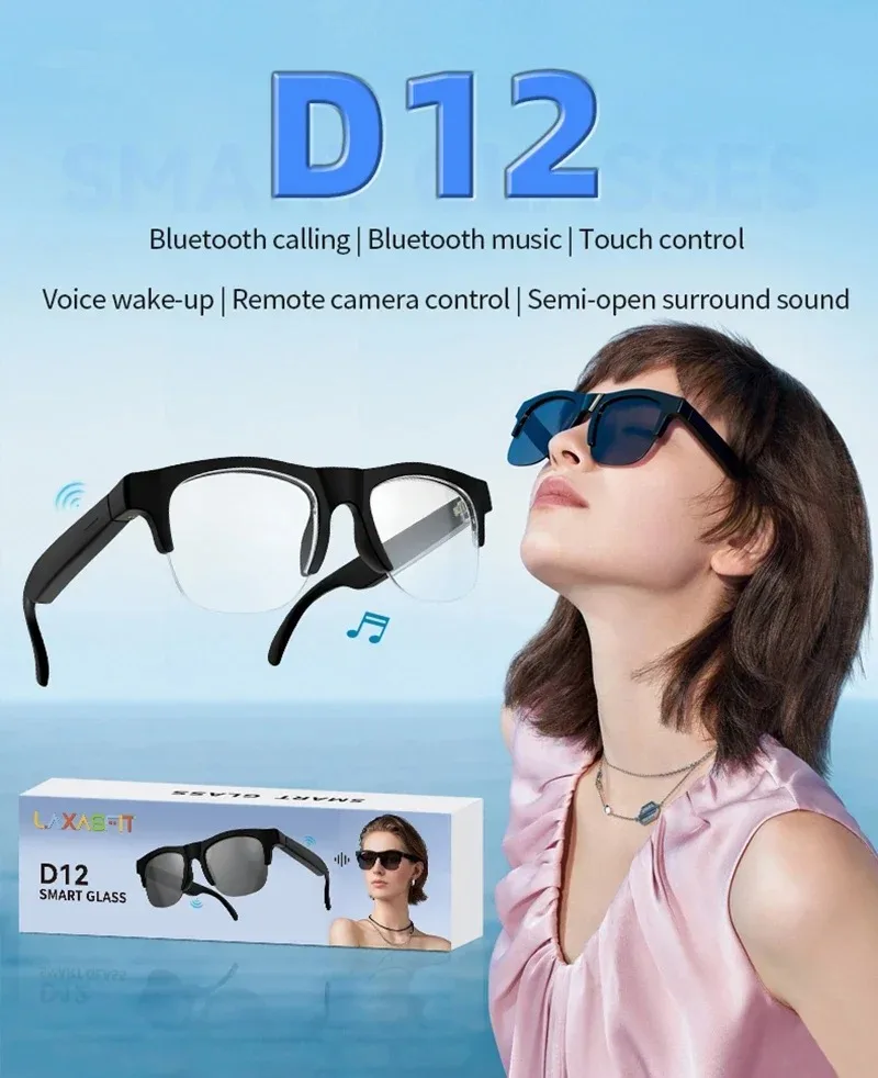 8K HD AI Smart Glasses Translation Hands-Free Calling AI Chat Logging Music Playback Smart Sunglasses for Men Women NEW 8K HD AI Smart Glasses Translation Hands-Free Calling AI Chat Logging Music Playback Smart Sunglasses for Men Women NEW