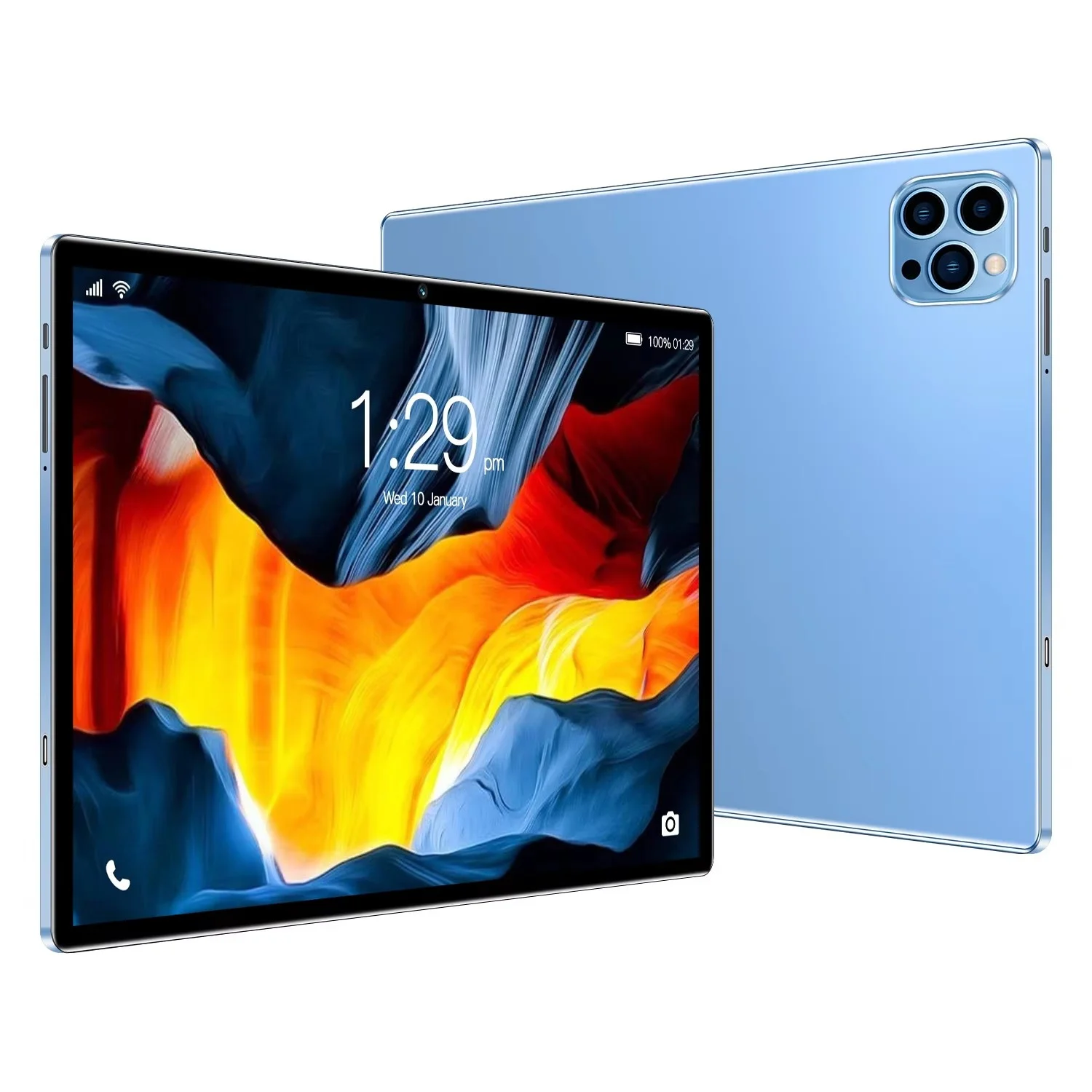 BDF 10.1 Inch Tablet Android 11, 4GB RAM 64GB ROM,1TB Expand,1280x800 IPS Screen 5000MAH Battery,Dual Camera, WiFi,3G Sim Card
